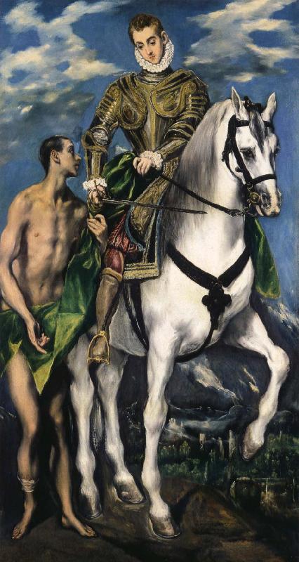 El Greco St Martin and the Beggar France oil painting art